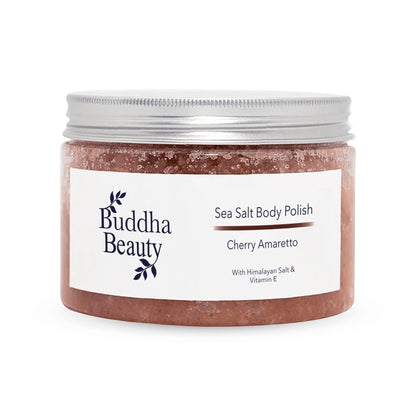 Cherry Amaretto Himalayan & Sea Salt Body Scrub #skincare#