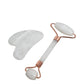 Clear Quartz Facial Roller & Gua Sha set with Rose Gold #skincare#