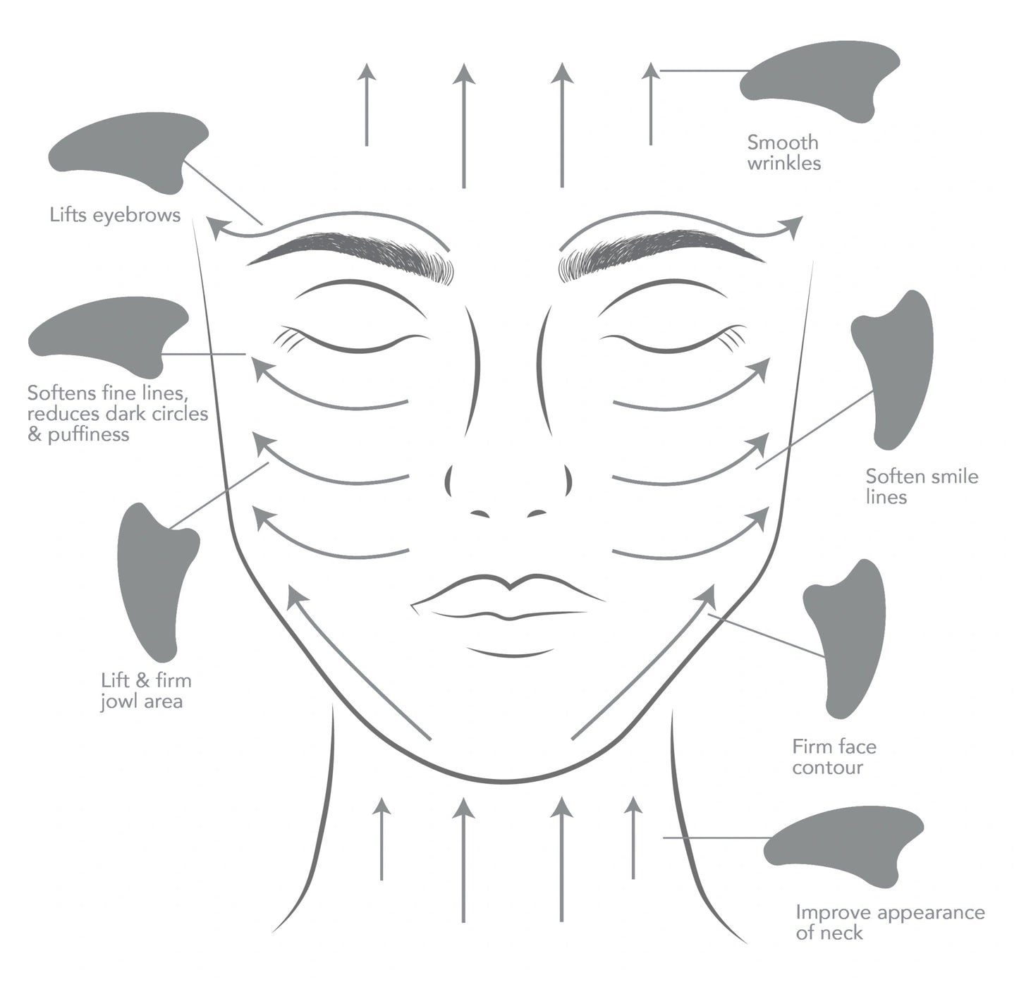 Clear Quartz Gua Sha #skincare#