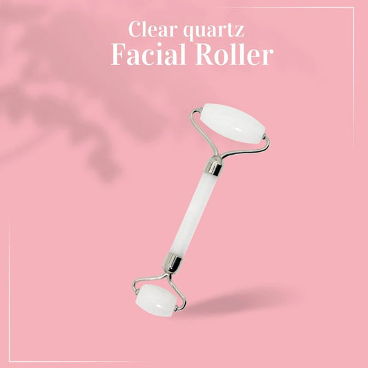 White & Chrome Facial Skin Roller Tool #skincare#